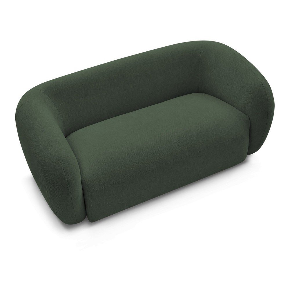 Zielona sofa z tkaniny szenilowej 160 cm Celine – Bobochic Paris (zdjęcie 9)
