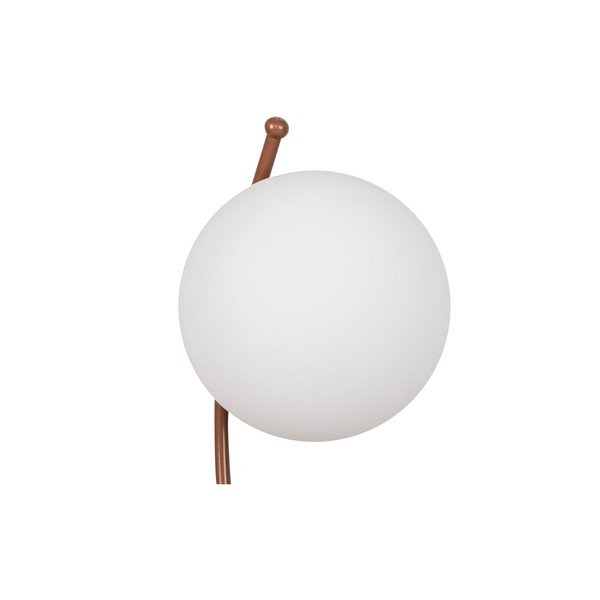 Lampa stołowa w biało-brązowym kolorze ze szklanym kloszem (wysokość 43 cm) Yay – Opviq lights-image-4