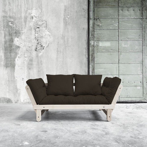 Sofa rozkładana Beat Beech/Choco Brown-image-2