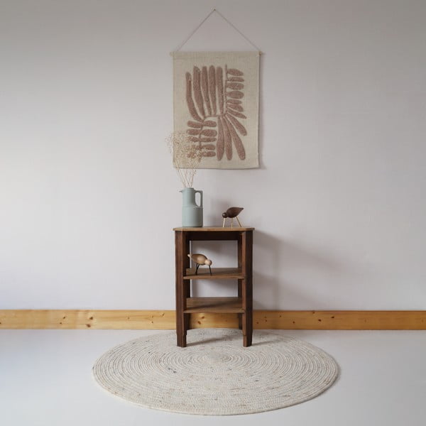 Kremowy dywan dziecięcy ø 140 cm Neethu Avoine – Nattiot-image-1