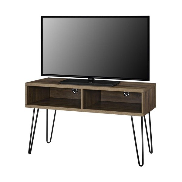 Szafka pod TV w dekorze orzecha w naturalnym kolorze 107x63 cm Owen – Støraa-image-2