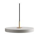 Jasnoszara lampa wisząca LED z metalowym kloszem ø 31 cm Asteria Mini – UMAGE