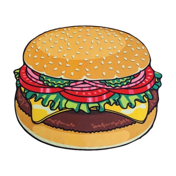 Koc plażowy w kształcie burgera Big Mouth Inc., ⌀ 152 cm