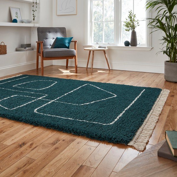 Zielony dywan Think Rugs Boho, 160x220 cm-image-2