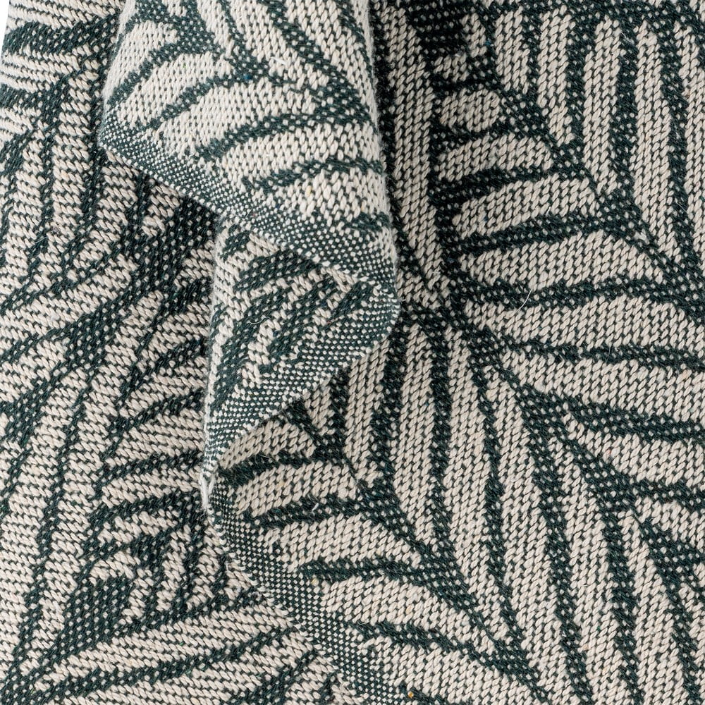 Zielono-beżowy koc z bawełny z recyklingu 130x160 cm Ugento – Bloomingville (zdjęcie 4)