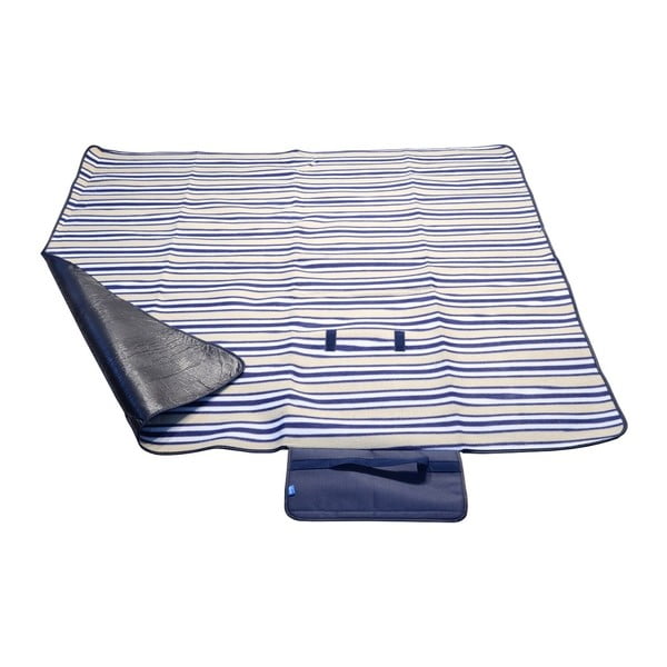 Niebieski koc piknikowy Cattara Fleece, 150x135 cm