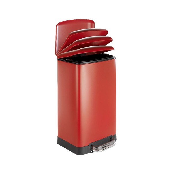 Czerwony kosz na śmieci Wenko, 30 l-image-1