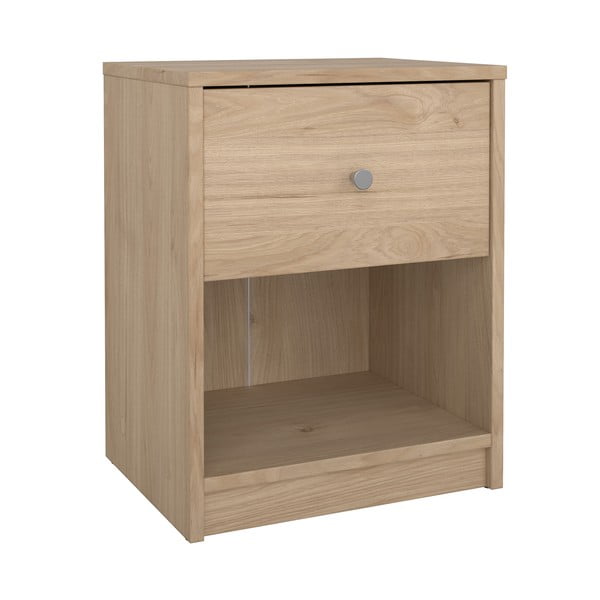 Szafka nocna w dekorze dębu z półkami May – Tvilum-image-2