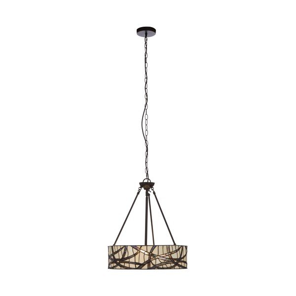 Metalowa lampa wisząca ze szklanym kloszem ø 46 cm Waldorf – Premier Housewares