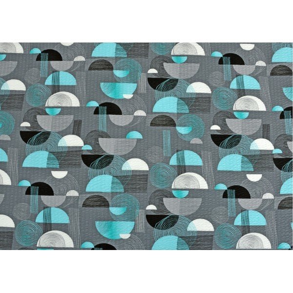 Szaro-turkusowa pościel jednoosobowa z kory 140x220 cm Arch -image-1