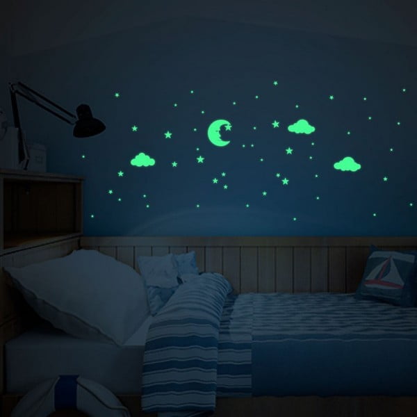 Świecące naklejki ścienne Ambiance Moon and Clouds-image-2