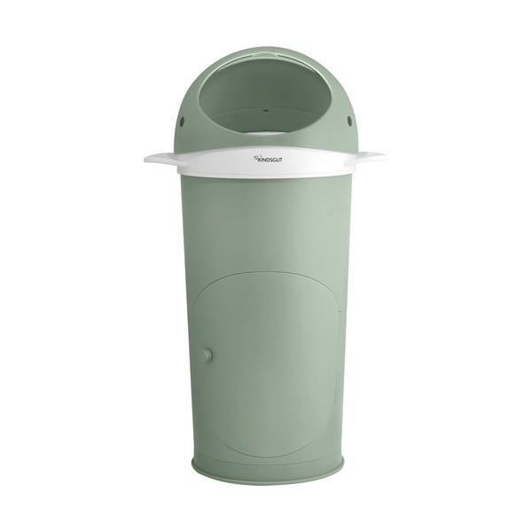 Zielony plastikowy kosz na pieluchy 25 l Whale – Kindsgut-image-4