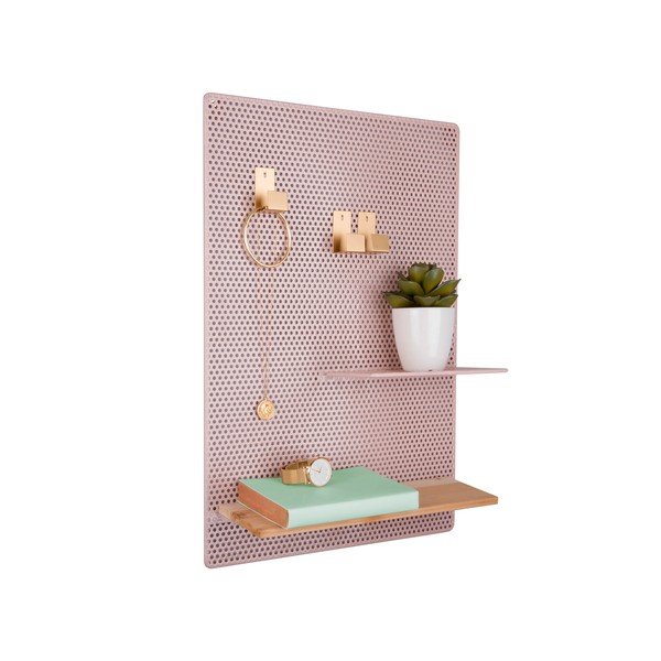 Jasnoróżowa tablica metalowa PT LIVING Perky, 34,5x52,5 cm-image-3