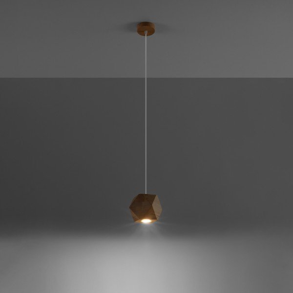 Lampa wisząca w naturalnym kolorze ø 12 cm Vige – Sollux-image-1