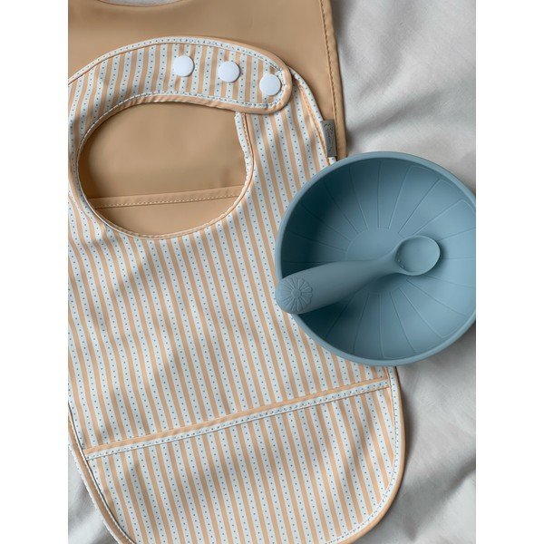 Niebieskio-szare łyżeczki dla dzieci z silikonu zestaw 2 szt. Midnight Mix – Cam Cam Copenhagen-image-1