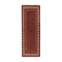 Bordowy wełniany chodnik tkany ręcznie 80x230 cm Lois – Flair Rugs