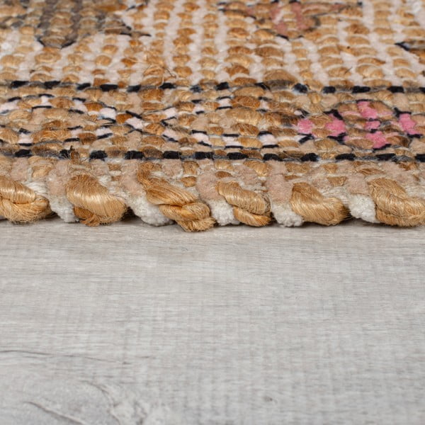 Chodnik z mieszanki juty w naturalnym kolorze tkany ręcznie 60x230 cm Celine Jute Global – Flair Rugs-image-4