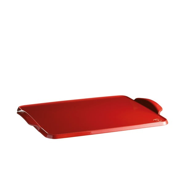 Czerwona ceramiczna taca do pieczenia Emile Henry, 41,5x31,5 cm