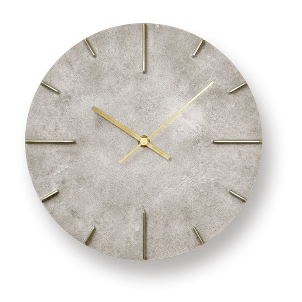 Szary zegar Lemnos Clock Quaint, ⌀ 25 cm