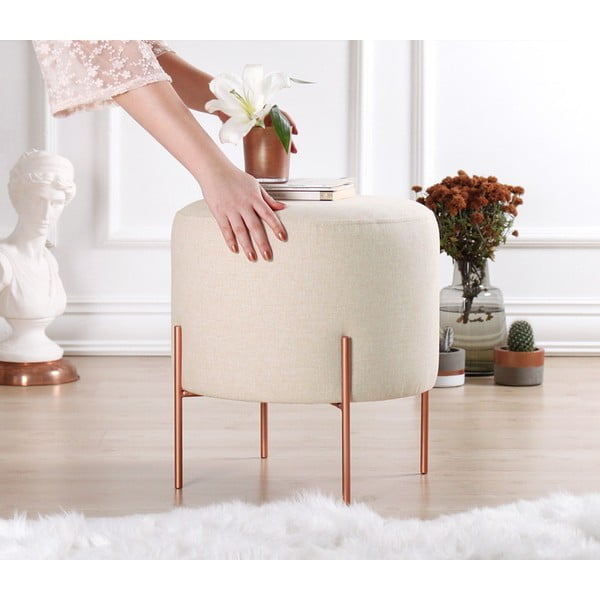 Kremowy puf Copper – Artie-image-2