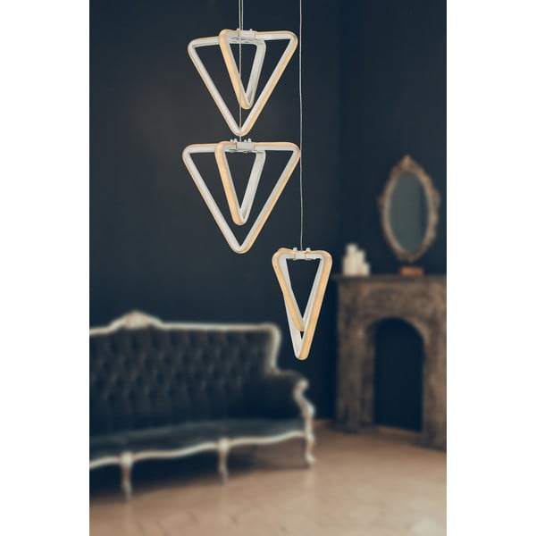 Biała metalowa lampa wisząca LED ø 20 cm Baris – Squid Lighting-image-1