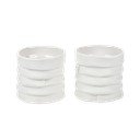 Porcelanowe świeczniki zestaw 2 szt. Ribbon – Mette Ditmer Denmark