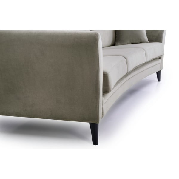 Beżowa aksamitna sofa Scandic Eden, 237 cm-image-1