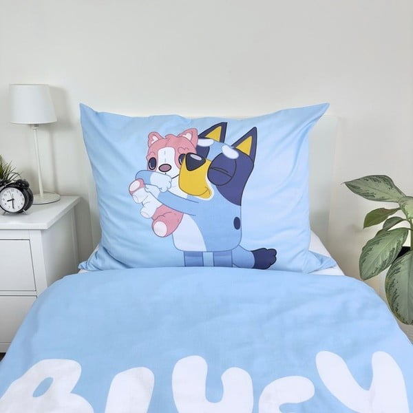 Bawełniana dziecięca pościel jednoosobowa 140x200 cm Bluey – Jerry Fabrics-image-4