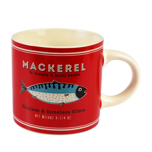 Czerwono-kremowy ceramiczny kubek 350 ml Fish – Rex London-image-2