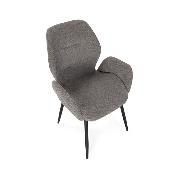 Szare tapicerowane fotele jadalniane zestaw 2 szt. Ansu – Marckeric-image-3