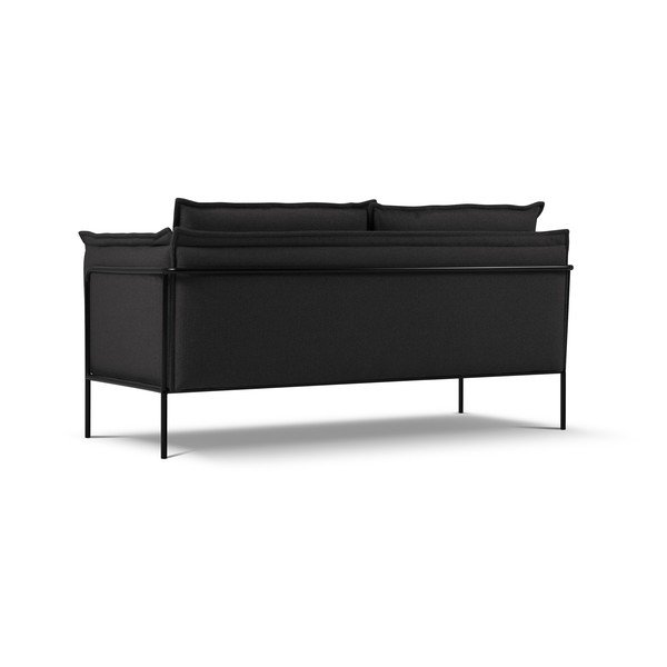 Czarna sofa Interieurs 86 Andrea, 145 cm-image-2