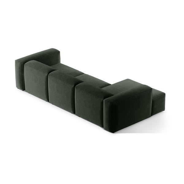 Zielony narożnik (lewostronny/z szezlongiem) Bergamo – Cosmopolitan Design-image-4