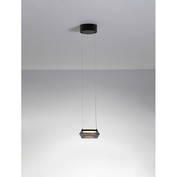 Szklana lampa wisząca LED w kolorze matowej czerni ø 14 cm Jailyn – Nova Luce-image-4