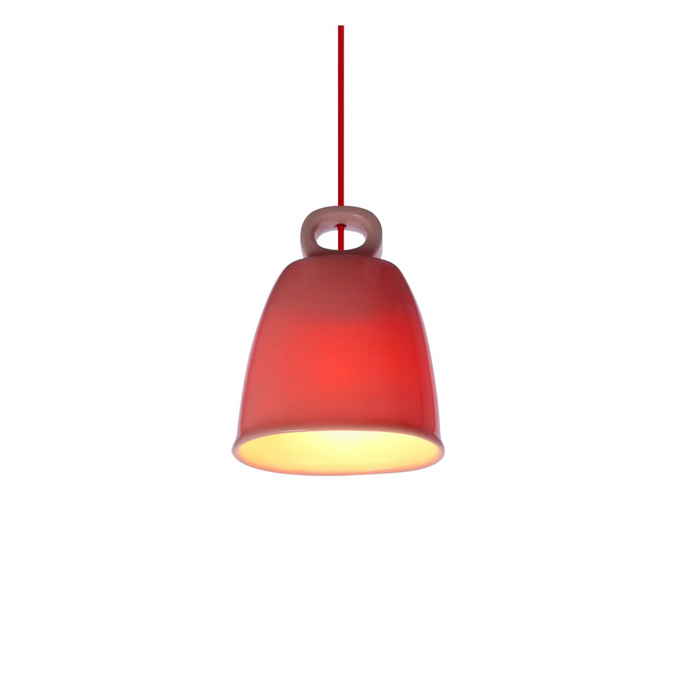 Różowy żyrandol dziecięcy z ceramicznym kloszem Sewilla – Candellux Lighting (zdjęcie 4)