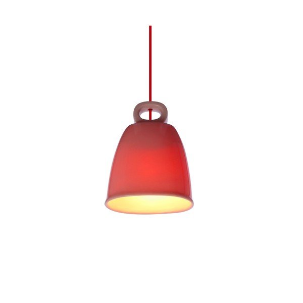 Różowa lampa wisząca z ceramicznym kloszem Sewilla – Candellux Lighting-image-2