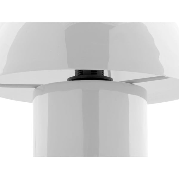 Biała lampa stołowa z metalowym kloszem (wysokość 20 cm) Fat Mushroom – Leitmotiv-image-4