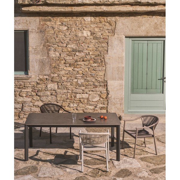 Stół ogrodowy z kamiennym blatem 80x140 cm Anafi – Kave Home-image-3