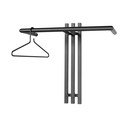 Czarny metalowy wieszak ścienny 65 cm Senza – Spinder Design
