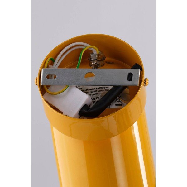 Żółta metalowa lampa punktowa z elastyczną konstrukcją/ze ściemniaczem ø 10,5 cm Ara – Jotex-image-4