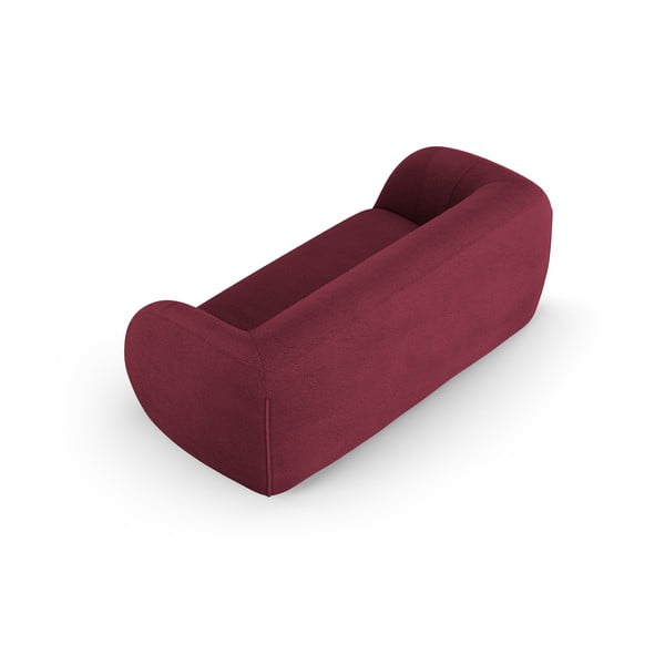 Bordowa sofa z materiału bouclé 210 cm Essen – Cosmopolitan Design-image-3