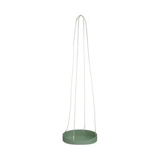 Zielona wisząca podstawka pod doniczkę Esschert Design Scandi, ø 24 cm
