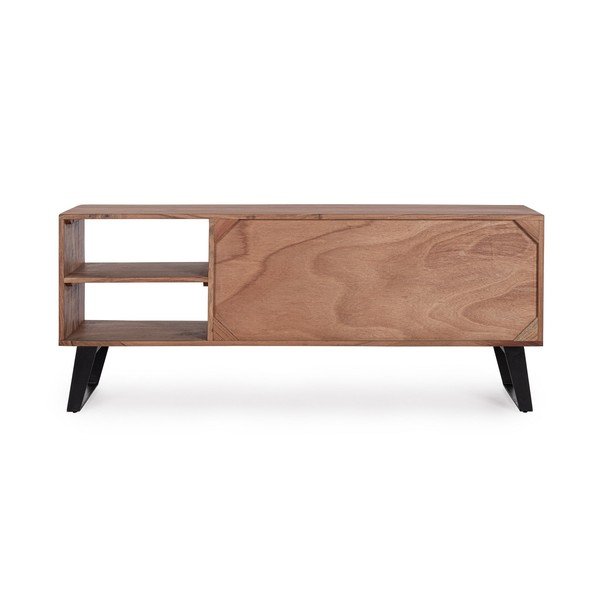 Szafka pod TV z litego drewna akacjowego w naturalnym kolorze 145x60x40 cm Isar – Bizzotto-image-3