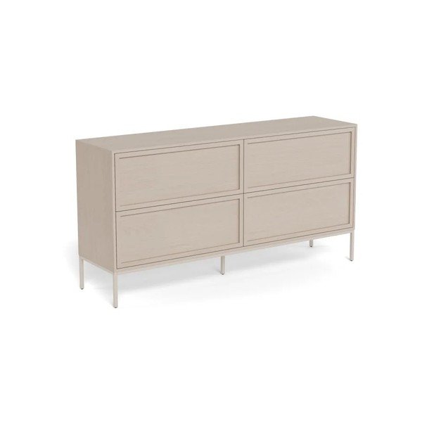 Szara komoda z melaminy 157x80x40 cm Palmdale – Actona