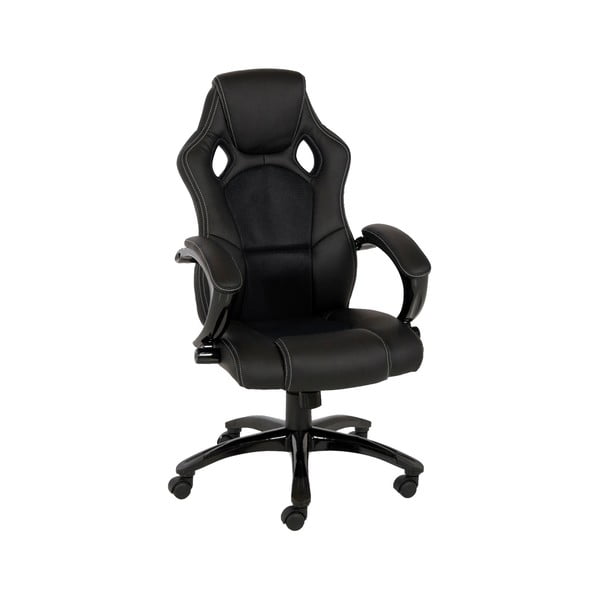 Czarne krzesło biurowe na kółkach Actona Speedy