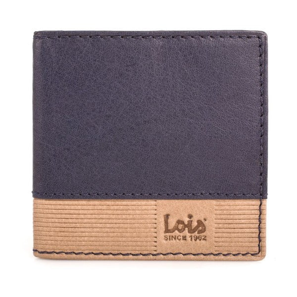 Skórzany portfel Lois Blue, 9,5x9,5 cm