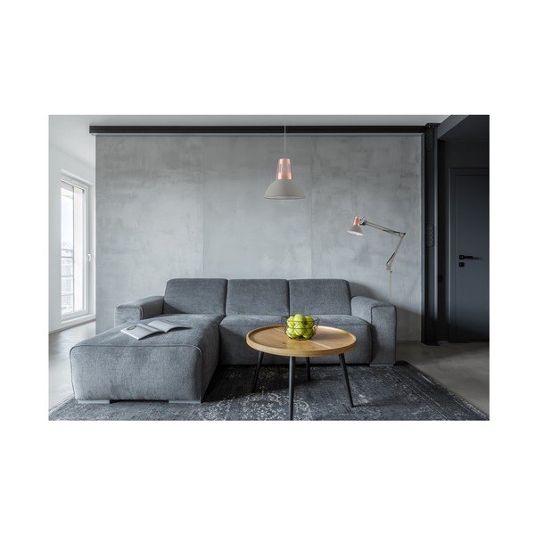 Szara lampa stojąca z metalowym kloszem Artemia F – GTV-image-3