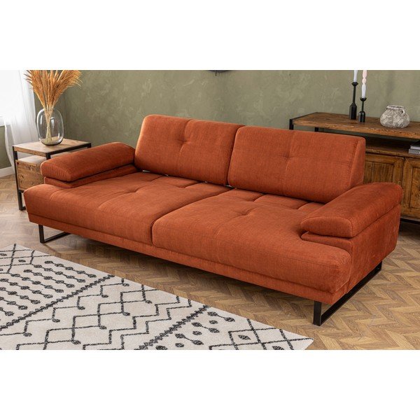 Pomarańczowa sofa 239 cm Mustang – Balcab Home-image-3