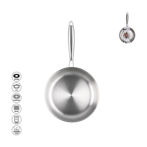 Patelnia ze stali nierdzewnej ø 20 cm Steela – Orion-image-3