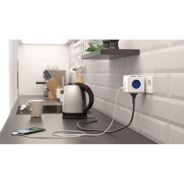 Rozgałęźnik do gniazdka 12 cm PowerCube Original USB – Cubenest-image-4