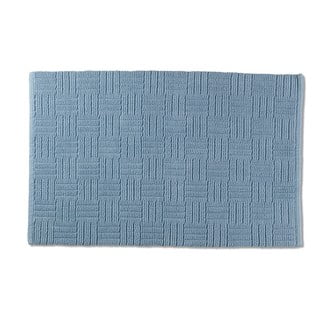 Niebieski bawełniany dywanik łazienkowy Kela Leana, 50x80 cm